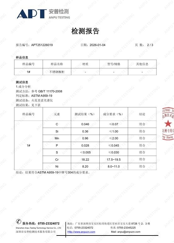 不锈钢橱柜加盟选弗洛德,检测报告筑牢信任抢抓存量机遇